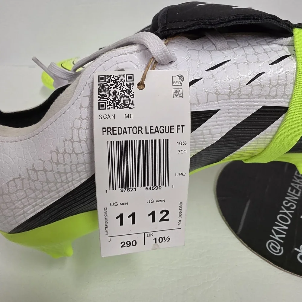 Adidas Predator League FT FG Road To Glory White Lemon JI1111 Men's Size 11